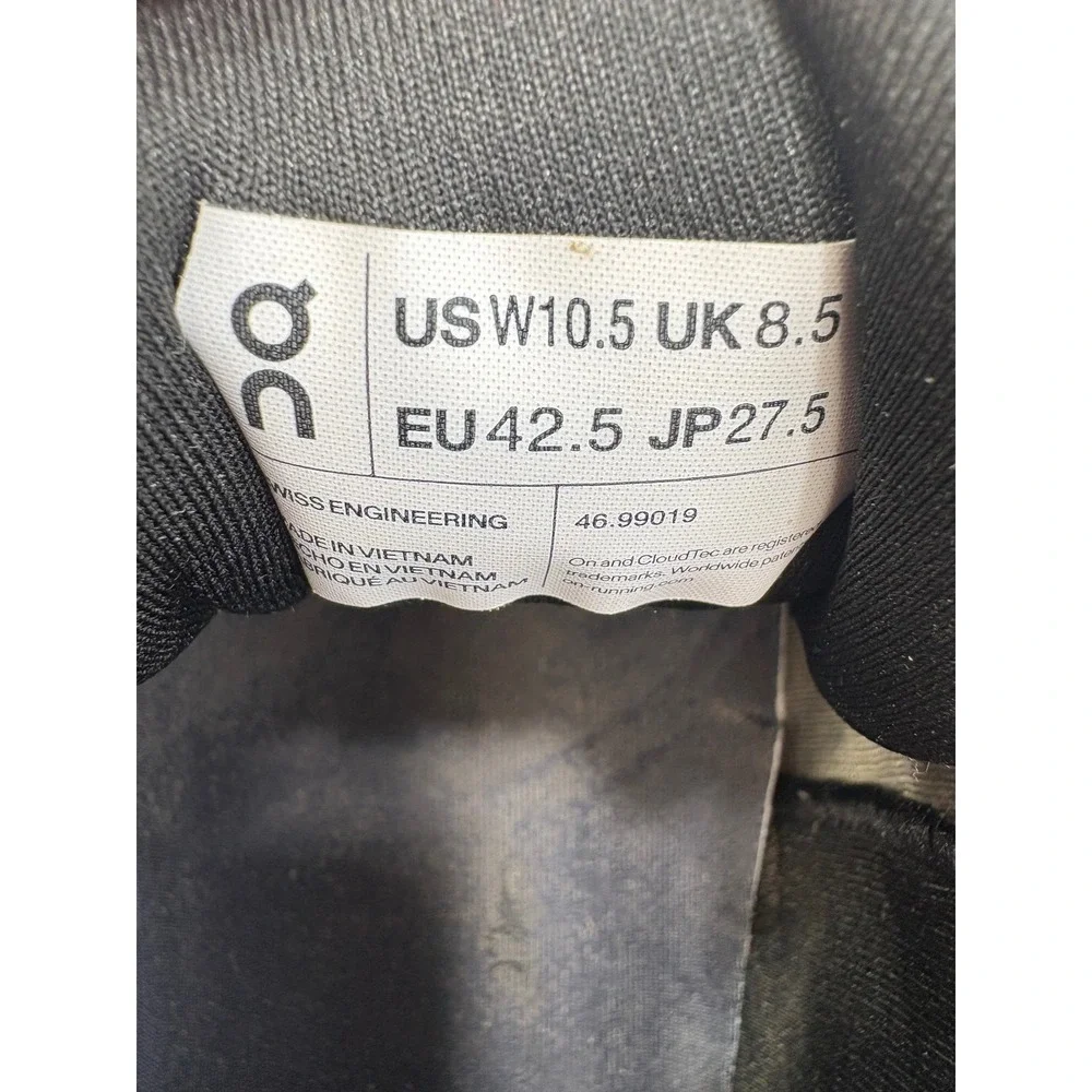 On Cloudrunner Women's Running Shoes Gray White US 10.5 UK 8.5‎ EU 42.5